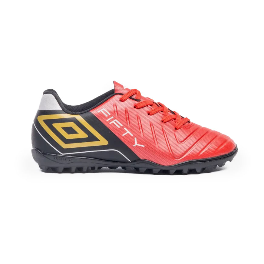 Umbro Chuteira FIFTY VI JR U07FB00349-410 VermelhoPretoBranco Sint.jpg